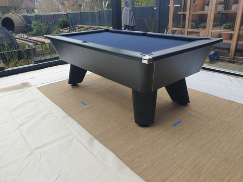 Cry Wolf Indoor Pool Table - Black, Slate Bed 6ft/7ft Cry Wolf Indoor Pool Table - Black, Slate Bed 6ft/7ft