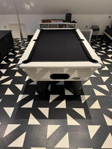 Cry Wolf Indoor Pool Table - Gloss White - Slate Bed 6ft / 7ft Cry Wolf Indoor Pool Table - Gloss White - Slate Bed 6ft / 7ft