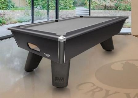 Cry Wolf Indoor Pool Table - Black, Slate Bed 6ft/7ft