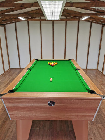 Blackball Slate Bed Pool Table - Walnut - 6FT / 7FT - Coin Option Also Available