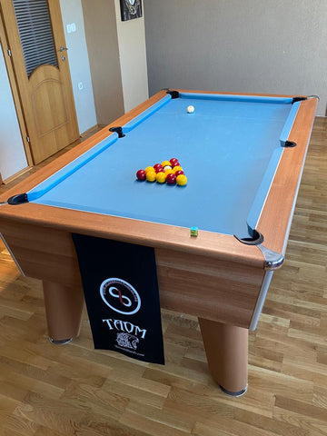 Blackball Slate Bed Pool Table - Walnut - 6FT / 7FT - Coin Option Also Available