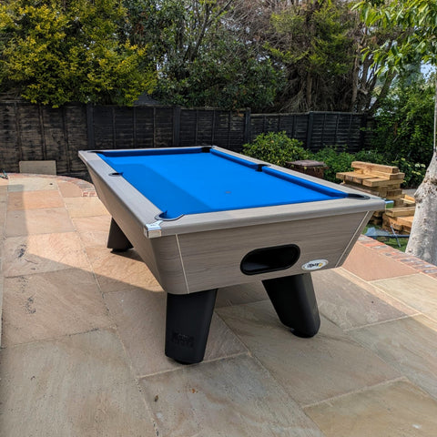 Cry Wolf Outdoor Pool Table – Driftwood 6FT/ 7FT Slate Bed Pool Table