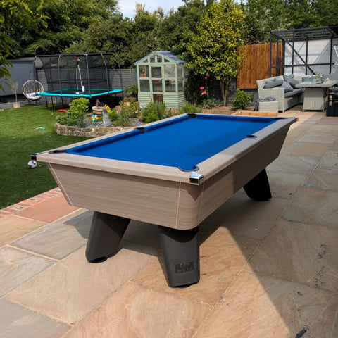 Cry Wolf Outdoor Pool Table – Driftwood 6FT/ 7FT Slate Bed Pool Table