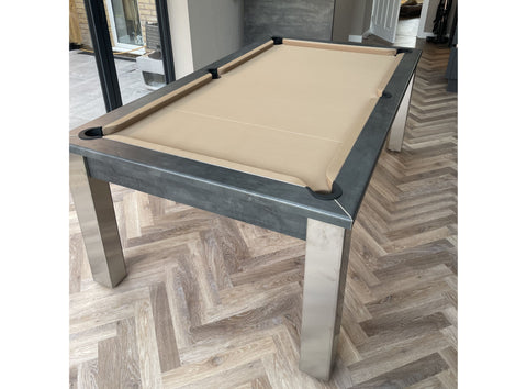 Funky Munky Elixir - Pool Dining Table - 6FT / 7FT - Slate Bed - Anthracite Slate