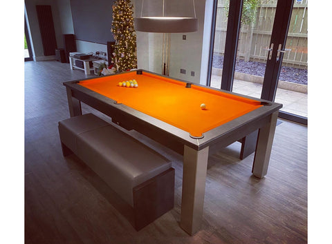 Funky Munky Elixir - Pool Dining Table - 6FT / 7FT - Slate Bed - Anthracite Slate