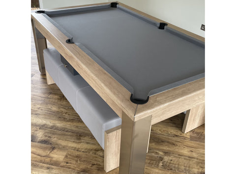 Funky Munky Elixir - Pool Dining Table - 6FT / 7FT - Slate Bed - Nebraska Oak