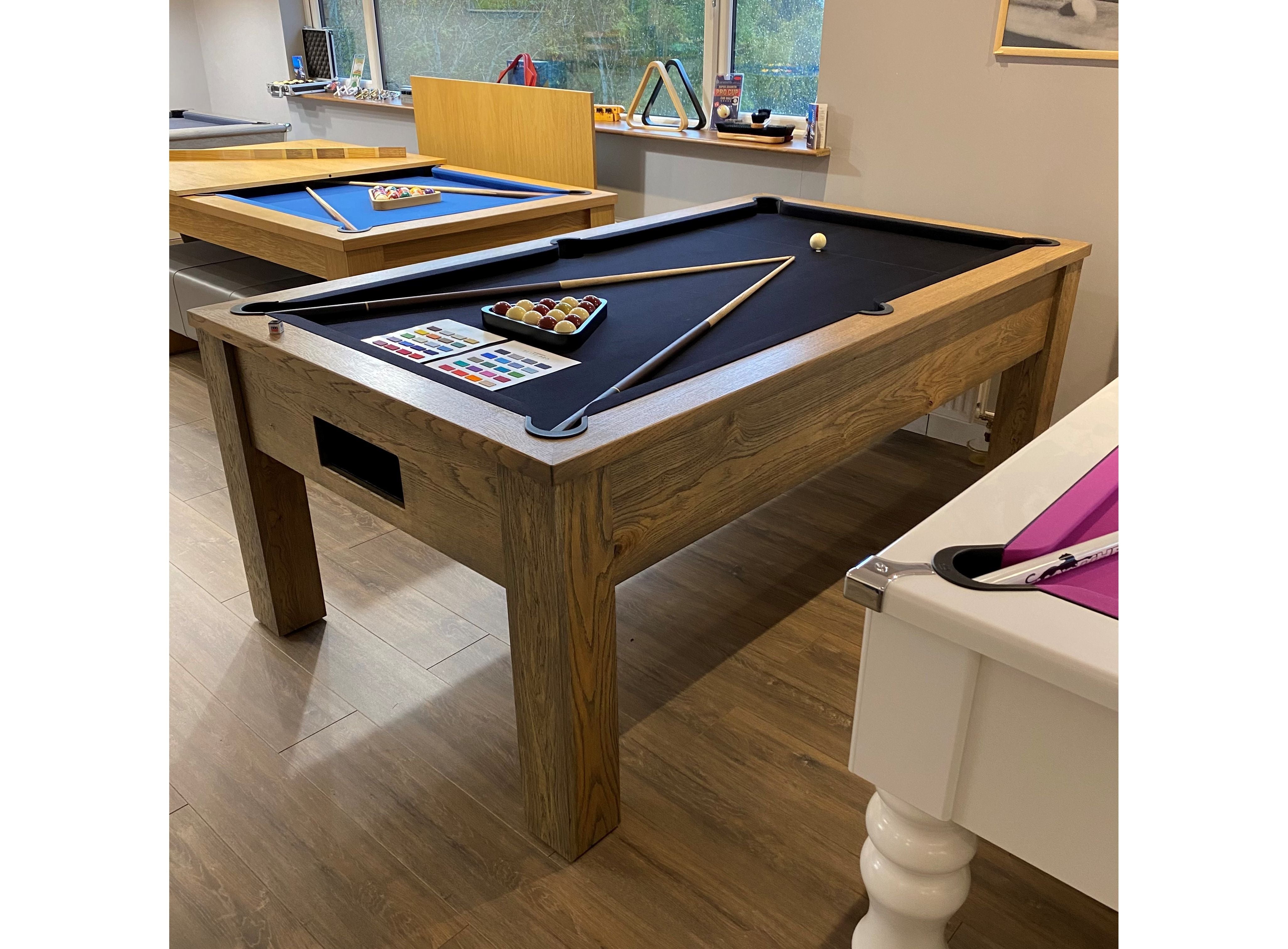 Funky Munky Tournament Slate Bed Pool Table | Solid Oak | 6ft & 7ft Si ...