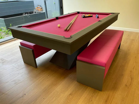 The Lightning 7FT Pool Dining Table - Luxury Pool Diner - Range of Colours - 7FT Slate Bed