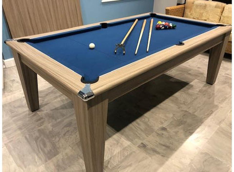 Gatley Classic Pool Dining Table - Driftwood - Slate Bed Pool Table in 6FT & 7FT Sizes