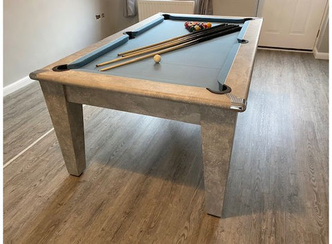 Gatley Classic Pool Dining Table - Italian Grey - Slate Bed Pool Table In 6FT & 7FT Sizes