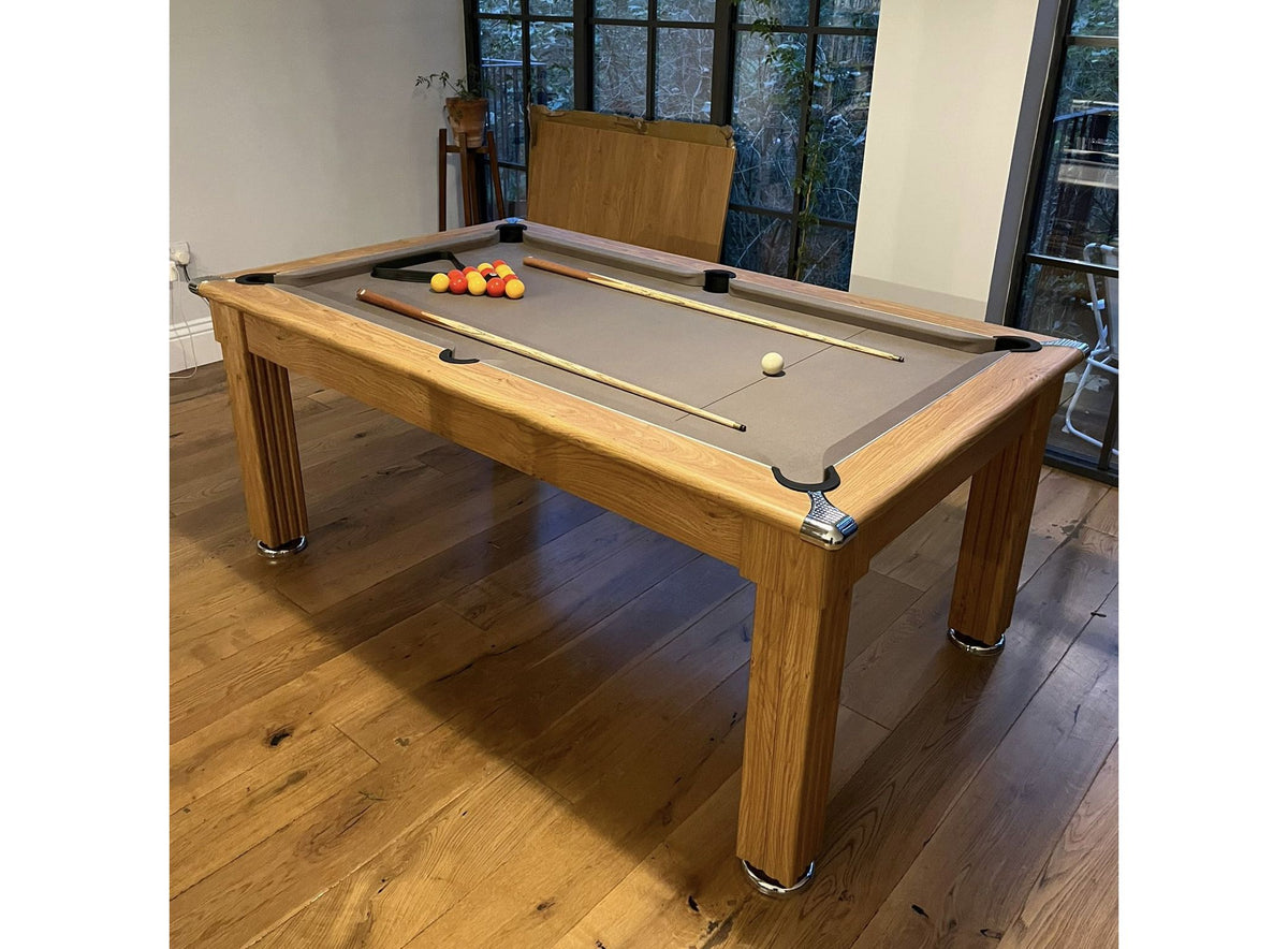 Gatley Traditional Pool Dining Table - Oak - Slate Bed in 6ft & 7ft