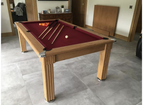 Gatley Traditional Pool Dining Table - Oak - Slate Bed in 6ft & 7ft