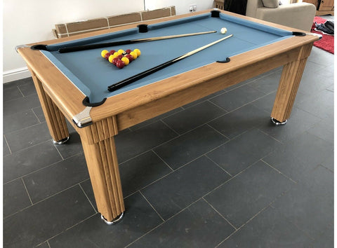 Gatley Traditional Pool Dining Table - Oak - Slate Bed in 6ft & 7ft