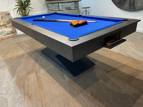 The Monaco Grey Lightning 7FT Pool Dining Table - Luxury Pool Diner - 7FT Slate Bed