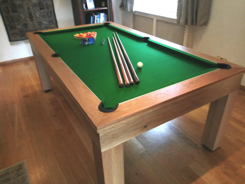 Solid Oak English Pool Dining Table