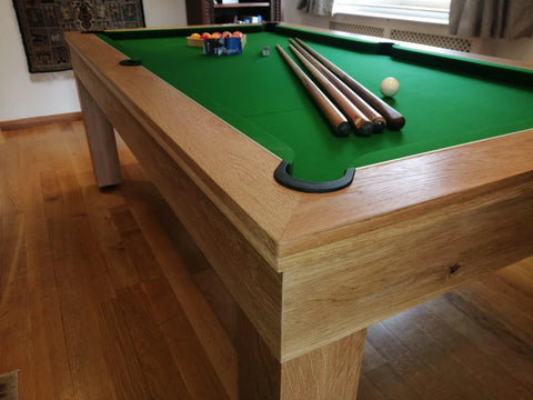 Solid Oak English Pool Dining Table