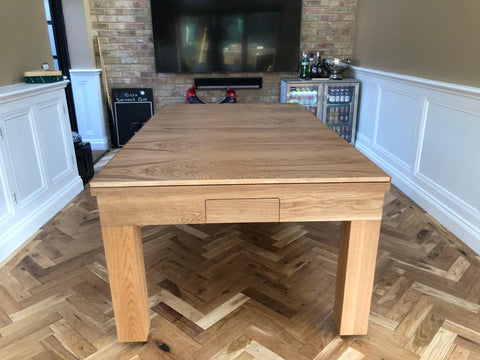 Solid Oak English Pool Dining Table