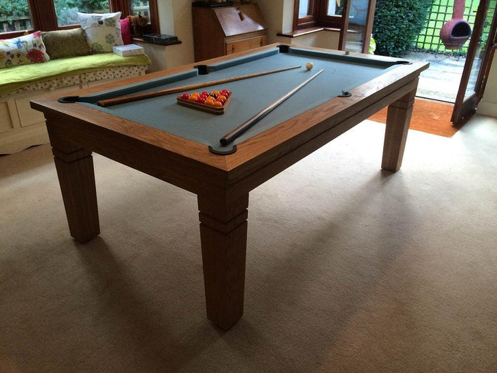 Solid Oak English Pool Dining Table