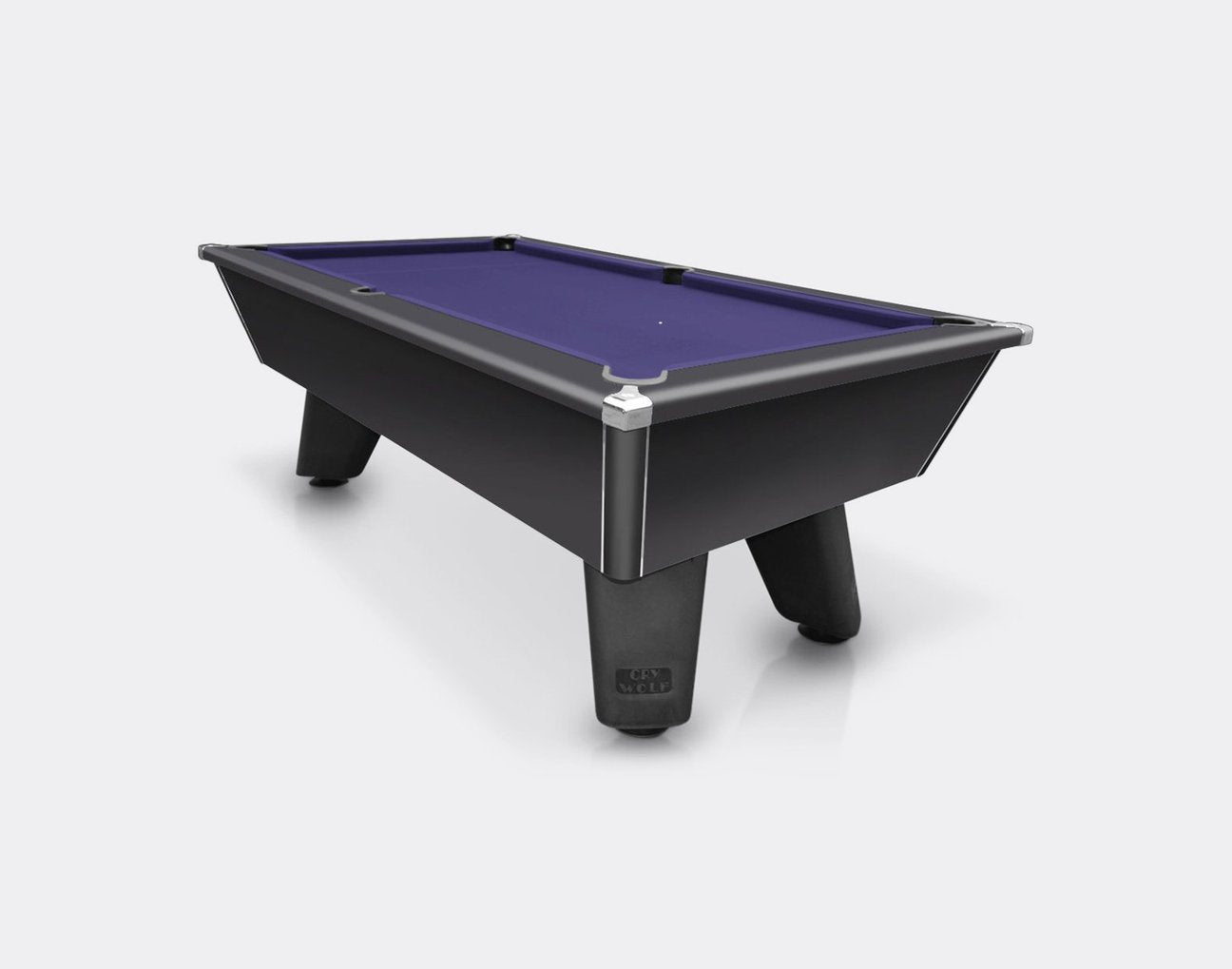 Cry Wolf Pool Table - Black, Slate Bed 6ft/7ft - Pool Table Shop