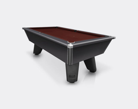 Cry Wolf Pool Table - Black, Slate Bed 6ft/7ft - Pool Table Shop