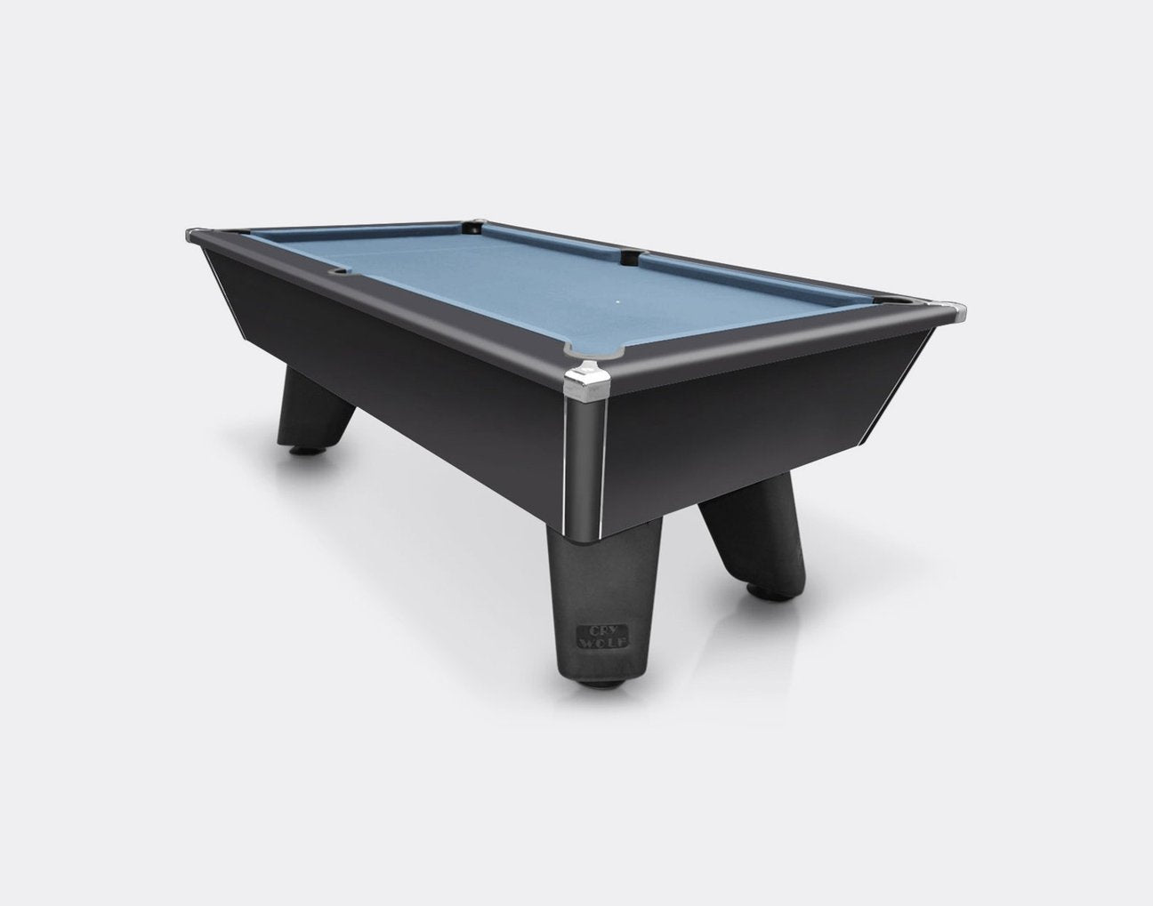 Cry Wolf Pool Table - Black, Slate Bed 6ft/7ft - Pool Table Shop