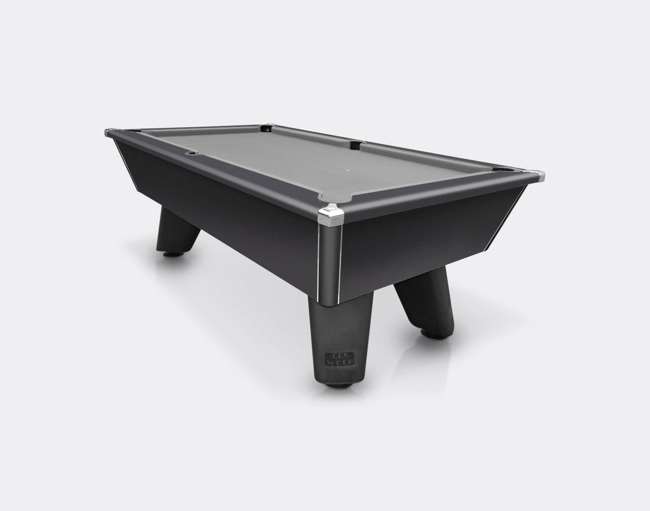 Cry Wolf Pool Table - Black, Slate Bed 6ft/7ft - Pool Table Shop