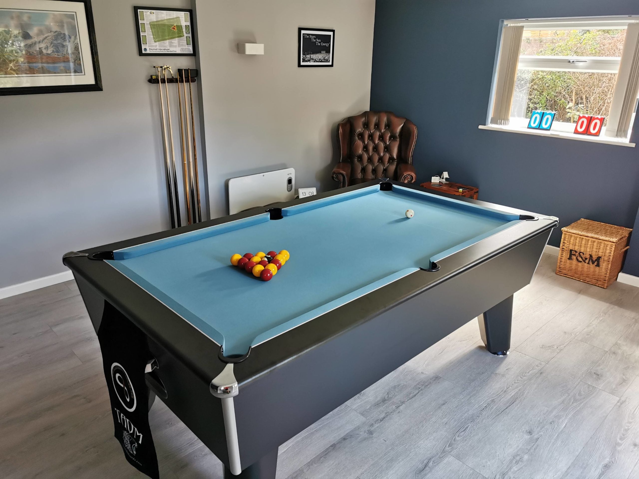 Blackball Slate Bed Pool Table - Black - 6ft/7ft - Coin Option Also Av ...