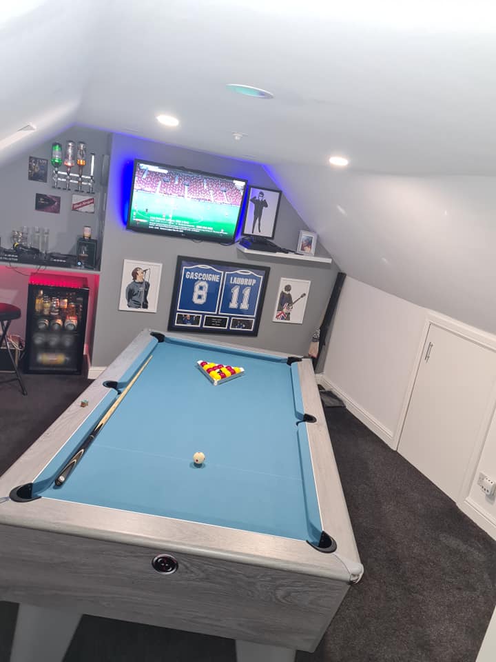 Blackball Slate Bed Pool Table Silver Oak 6FT/7FT Coin Option Al