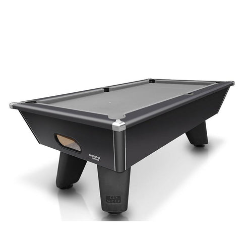 Cry Wolf Outdoor Pool Table – Matt Black 6FT/ 7FT Slate Bed Pool Table - Pool Table Shop