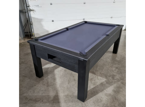 Funky Munky Tournament Slate Bed Pool Table 6ft / 7ft - Black Stealth